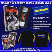 Load image into Gallery viewer, BLOKEBUSTER BUNDLE - BLOKES 1 VHS &amp; TEE COMBO
